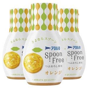 Aohata 아오하타 스푼 프리 오렌지잼 170g 3팩, 170g, 3개