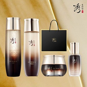 수려한 *자우 럭셔리 진 기초세트(스킨/로션/엠플/크림), 없음, 1세트