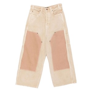발렌시아가 디스트레스드 오프 패널 코튼 팬츠, 베이지계열, Standard L(KR 110)