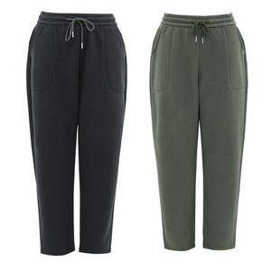 비비진 여성용 따뜻한 겨울 기모 배기바지 스판 밴딩팬츠 1+1