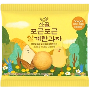 에코맘의산골이유식 산골쌀쿠키, 쌀계란, 40g, 6개