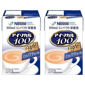네슬레헬스사이언스 아이소카르 100 콤팩트 영양식 카페 밀크티 맛, 100ml, 2개