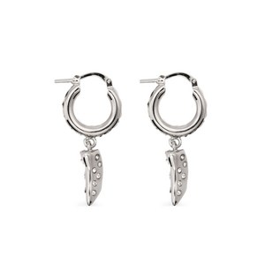 마르니 크리스털 장식 후프 이어링