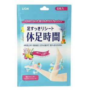 휴족시간 발이 상쾌한 시트, 6개입, 1개