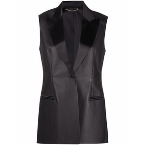 페라가모 테일러드 가죽 블레이저