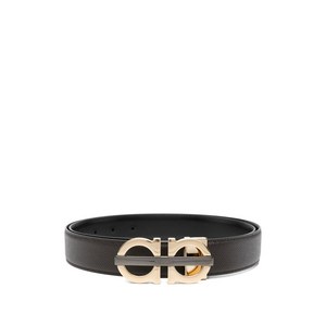 페라가모 간치니 버클 레더 벨트, cm 110, 브라운계열