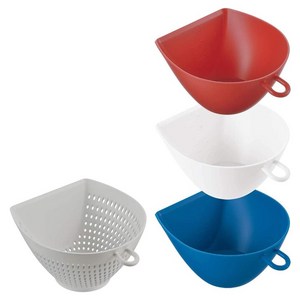 아케보노 치리토리 자루 볼 트리컬러 세트, 미니180ml, 채반+볼3개입, 1개