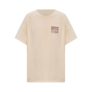 메종 마르지엘라 로고 프린트 티셔츠, 베이지계열, Standard S(KR 66)
