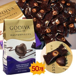 GODIVA 고디바 다크 초콜릿 고급 초콜릿 + 발렌타인데이 너에게스티커, 8g, 50개