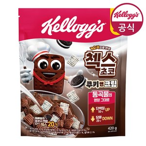 첵스초코 쿠키앤크림 시리얼, 420g, 6개