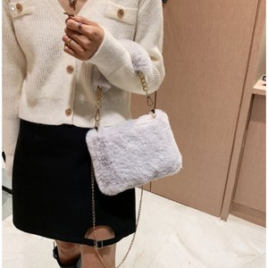 에디노크 페이크퍼 토드 숄더 크로스백 겨울 여성 미니 털가방