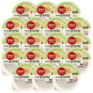 햇반 발아현미밥, 130g, 18개