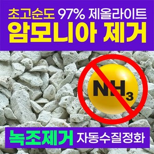 FDA승인 제올라이트 천연 어항 여과재 암모니아제거 어항용품 구피 베타 네온테트라 코리도라스 레드체리새우 금붕어, 1개