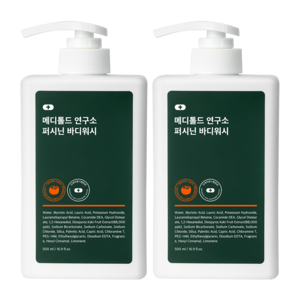 메디톨드 연구소 퍼시닌 단감 바디워시, 500ml, 2개
