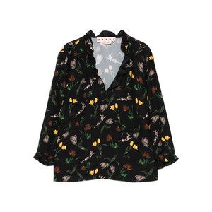 마르니 플로럴 프린트 블라우스