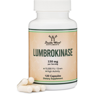 더블우드 룸브로키나제 150mg 1회 서빙 고용량 120캡슐 Double Wood Lumbrokinase, 1개, 120정