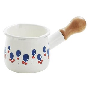 다마하시 아델리아레트로 쁘띠 법랑 밀크팬 편수냄비 일본제, 10.3cm, 벌룬, 1개