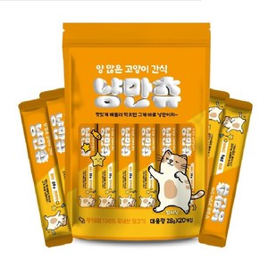 양많은 짜먹는 고양이간식 냥만츄 황태 대용량 28g x 40개, 28g, 황태, 40개