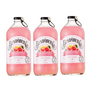 분다버그 핑크 그레이프푸르트 탄산음료, 375ml, 12개