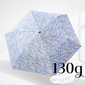 obp 130g 초경량 일본식 꽃무늬 UV 자외선차단 암막 양산 우양산
