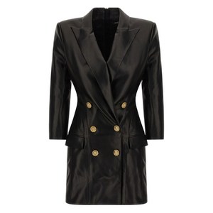 발망 더블 브레스티드 미니 드레스, 블랙계열, France 34(KR 55)