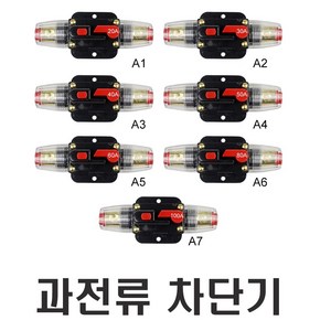 케이블 캠핑카 보조배터리 과전류차단 fuse 퓨즈홀더 휴즈홀더 40A 60A 80A 100A 150A 자동차 써킷브레이커 서킷브레이커, 고급형(100A), 1개