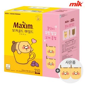 [춘식이기획]맥심 모카골드 커피믹스 210T+춘식이 주방장갑증정, 상세페이지 참조, 상세페이지 참조, 상세페이지 참조