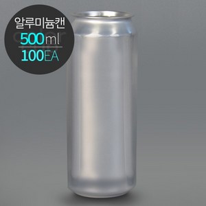 [박스] ECAN 알루미늄캔 500(500ml) 공캔 1박스(100개), 100개, 풀오픈안전캡