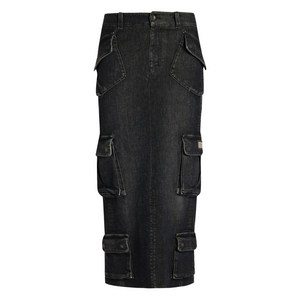 돌체앤가바나 카고 포켓 미디 스커트, 블랙계열, Italy 38(KR 33)