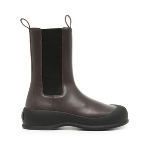 발리 플랫 가죽 부츠, Europe 37(KR 240), 브라운계열