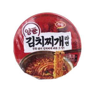 하림 양푼김치찌개라면 컵 102g, 6개