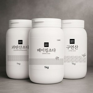 가성비가 브랜드다 베이킹소다+과탄산소다+구연산 천연세제 세트, 1세트