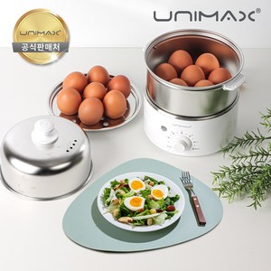 유니맥스 다용도 2단 스텐 계란 찜기 UM-EGD2135