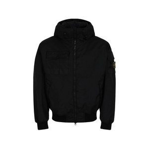 스톤 아일랜드 컴퍼스 배지 후드 재킷, 블랙계열, Standard S(KR 90)