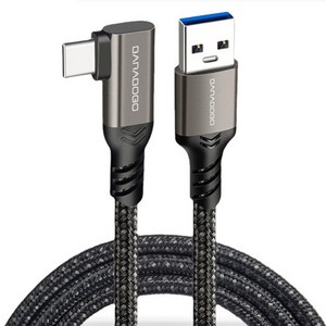 USB3.2 C타입 to A타입 ㄱ자 10Gbps 고속 충전케이블, 1개, 200cm