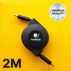 Reelking 자동감김 CtoC 초고속 C타입 60W PD 릴케이블 데이터전송