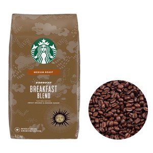 코스트코 스타벅스 커피 블랙퍼스트 모닝 원두 미디엄 로스팅 블렌드 커피콩 대용량 STARBUCKS COFFEE WHOLE BEAN, 상세 설명 참조, 1.13kg, 1개