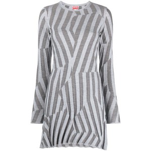 겐조 기하학 니트 미니 드레스, 그레이계열, Standard M