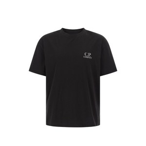 C.P.컴퍼니 로고 프린트 티셔츠, 블랙계열, Standard L(KR 105)