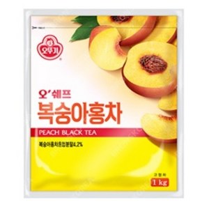 오뚜기 오쉐프 복숭아홍차, 1kg, 1개입, 10개