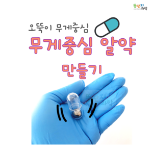 (5개)무게중심 알약 만들기 굴러가는 알약 재주넘는 알약 쇠구슬 과학실험세트 키트