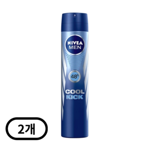 니베아 데오도란트 스프레이 맨 쿨킥, 200ml, 2개