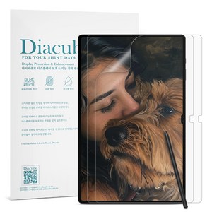다이아큐브 갤럭시탭 S8울트라 14.6인치 저반사 사각사각 종이질감 블루라이트차단 액정보호필름 2매