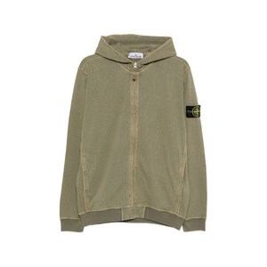 스톤 아일랜드 드로스트링 후드 집업, 그린계열, Standard L(KR 100)