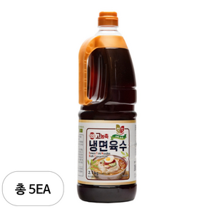 첫맛 8배 고농축 냉면육수, 2.1kg, 5개