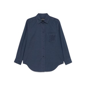 엠포리오아르마니 로고 자수 셔츠