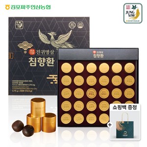 농협 진귀명삼 사향 침향환 30환 침향25% 함유 112.5g, 30개, 3.75g