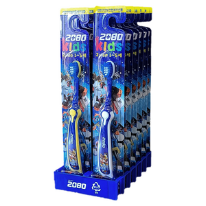 2080 키즈 또봇V 2스텝 영유아 칫솔, 랜덤 발송, 1개입, 12개