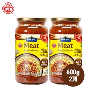 오뚜기프레스코 미트 스파게티소스, 600g, 2개