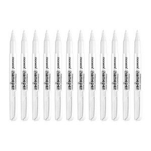 모나미 네임펜M / MEDIUM 굵은글씨용 1.7mm / 금색 은색 흰색 / 12개묶음상품 / 모나미네임펜 네임펜굵은글씨 골드네임펜 실버네임펜 화이트네임펜, 화이트(12개묶음상품)